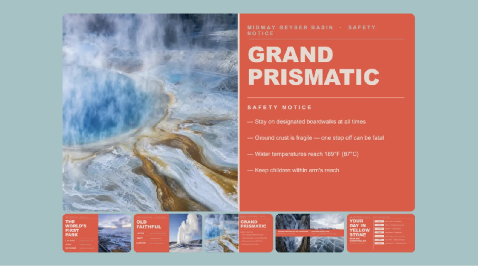 Yellowstone visitor guide deck