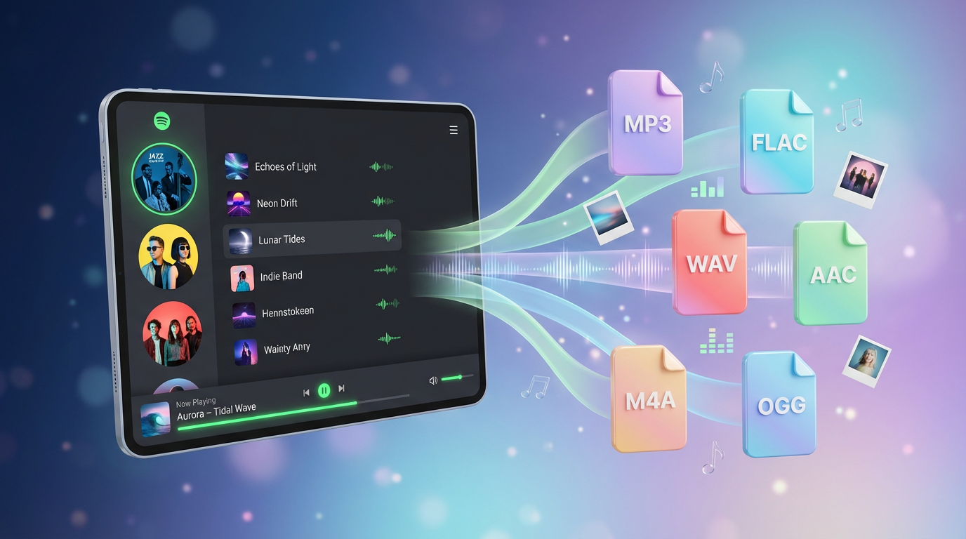 MusicFre convierte música en streaming a archivos abiertos MP3, FLAC, WAV, AAC, M4A y AIFF
